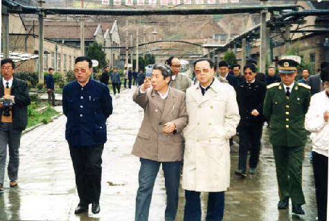 时任甘肃省委书记顾金池来公司视察