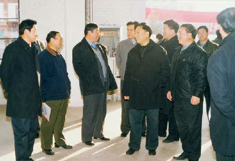 时任甘肃省委书记陆浩来公司考察调研