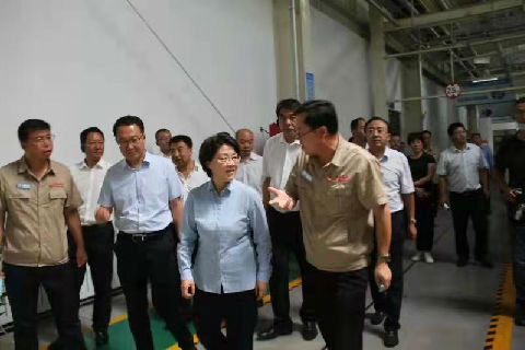 时任天水市委书记张永霞来公司调研